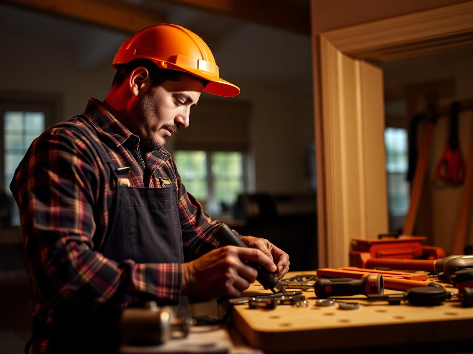 Trusted tradesperson at work